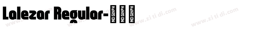 Lalezar Regular字体转换